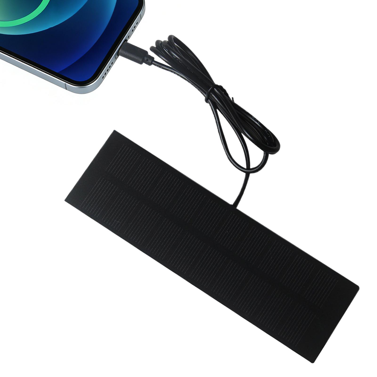 Solar Emergency Charger - 5W 5V ポータブルソーラーパネル USB ソーラーパネル充電器 3-5V