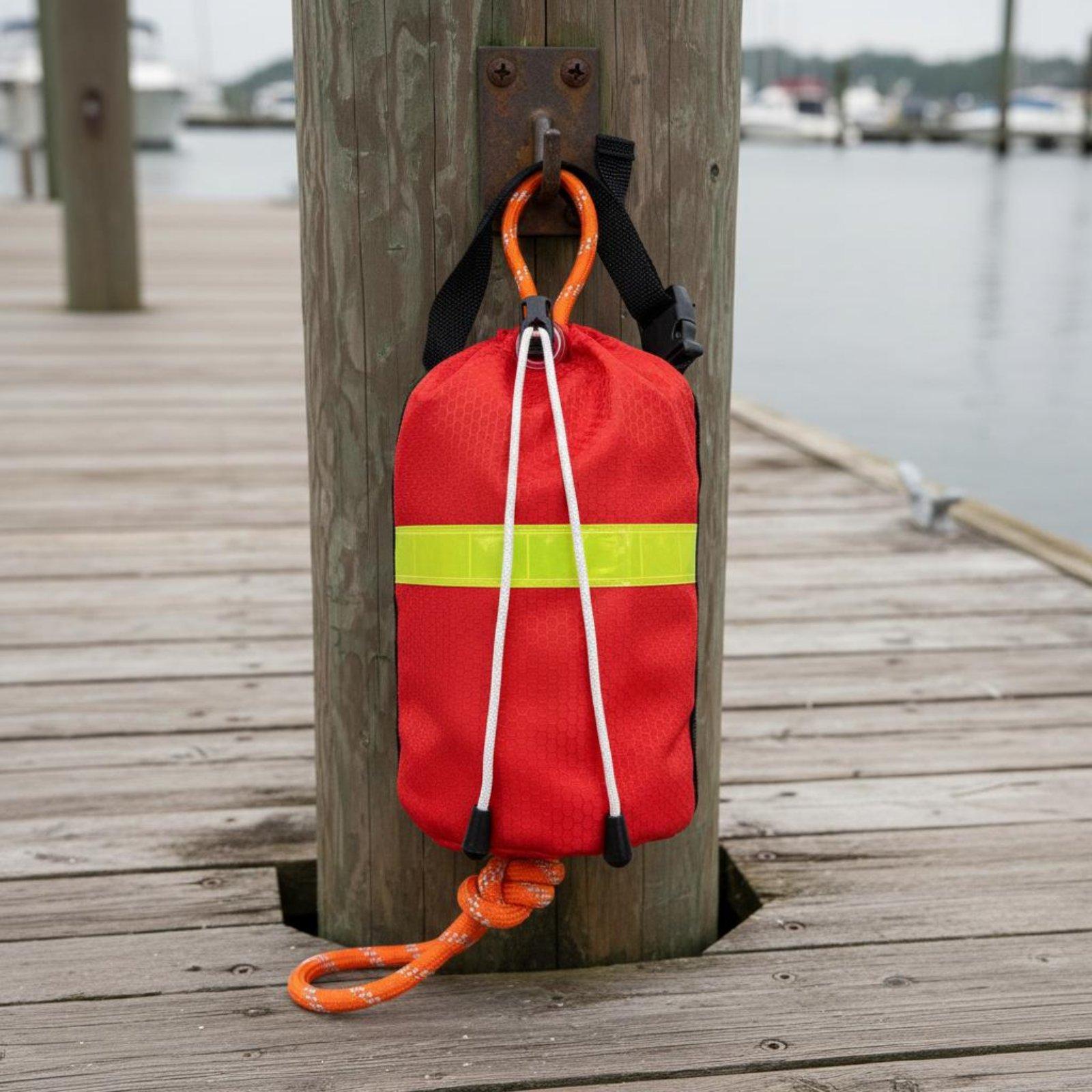 水上救助用投擲バッグ、防水性、浮力あり、高視認性、ボート用。 - Rescue Rope Throw のレビューと価格