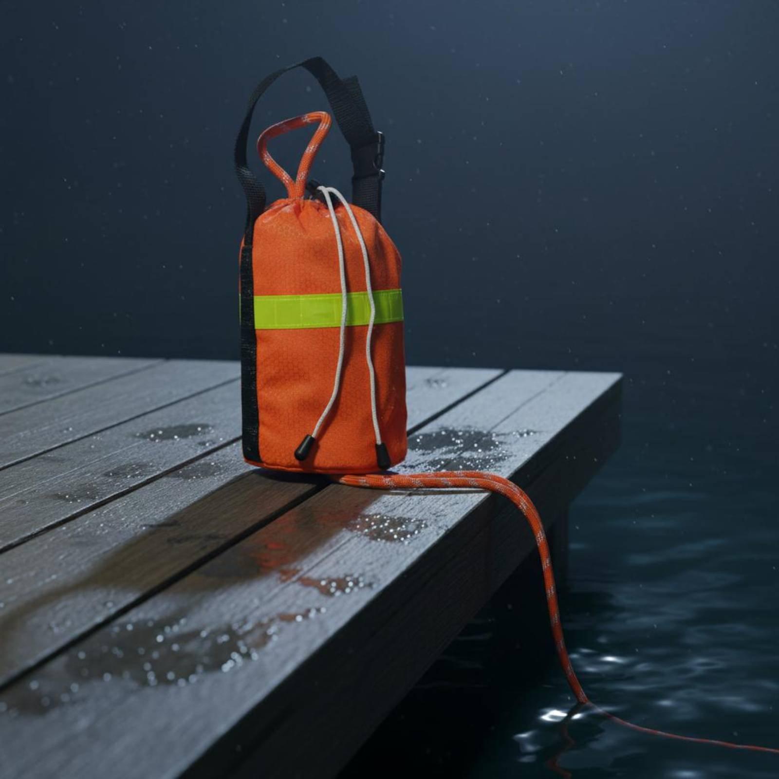 水上救助用投擲バッグ、防水性、浮力あり、高視認性、ボート用。 - Rescue Rope Throw のレビューと価格