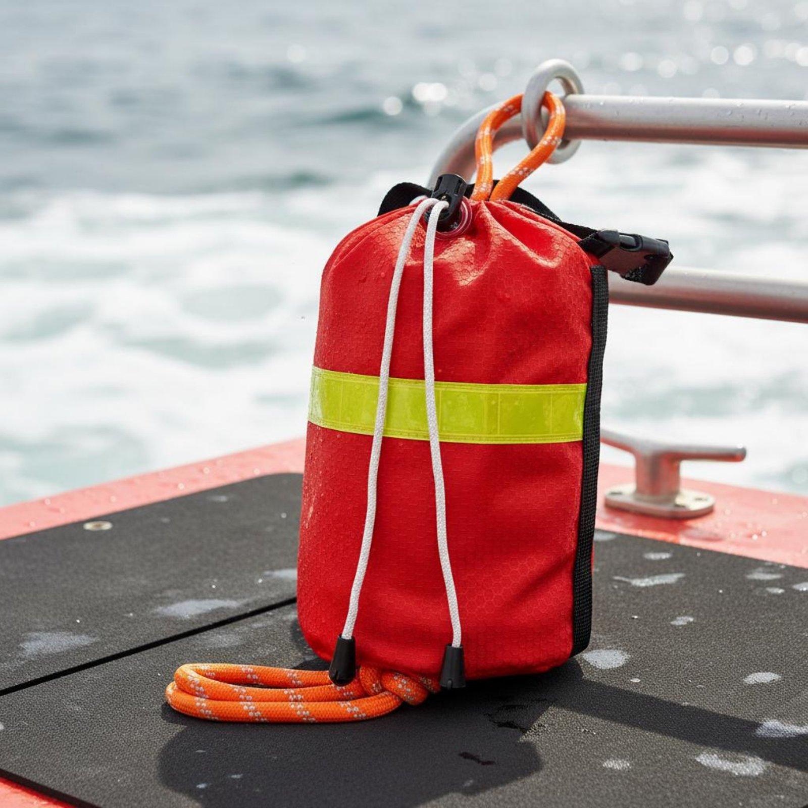 水上救助用投擲バッグ。耐摩耗性に優れた浮力のあるロープバッグ - Rescue Rope Throw のレビューと価格