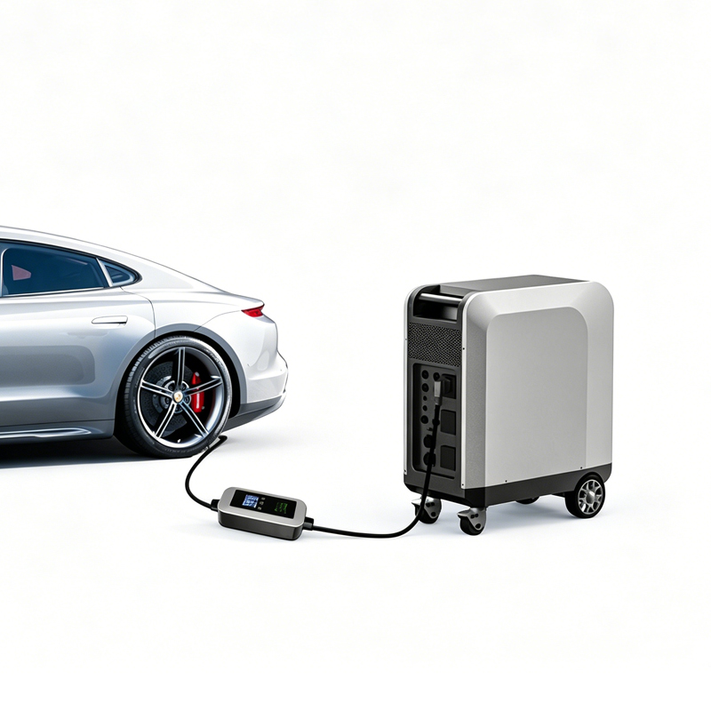 新発売の太陽光発電式EV充電器。3kWh、5kWh、10kW - Solar Emergency Charger のレビューと価格