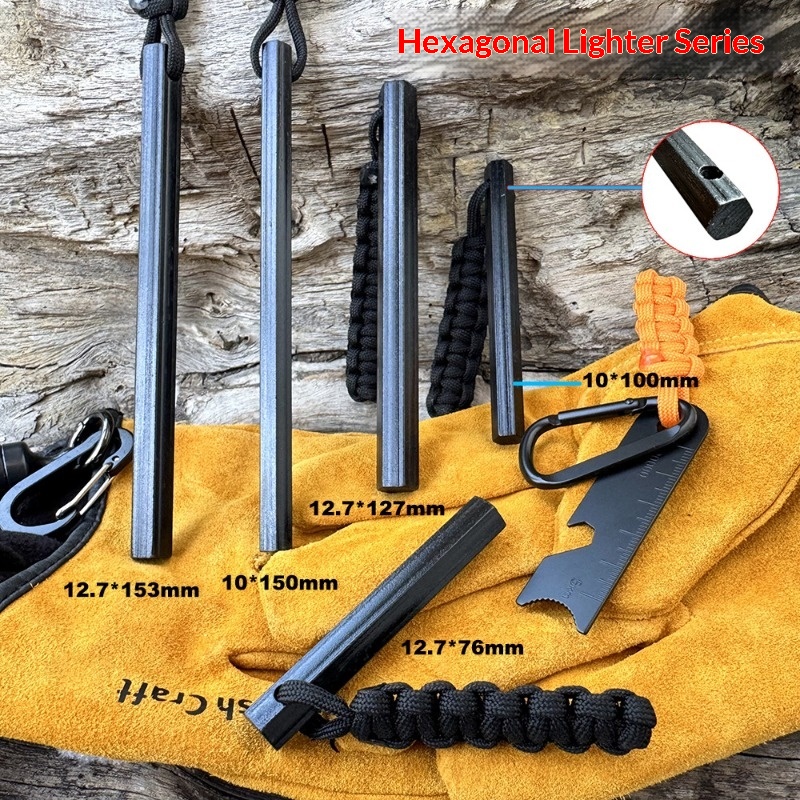 新しい防風ファイヤースターター、ポータブル防水緊急ファイヤー - Magnesium Fire Starter のレビューと価格