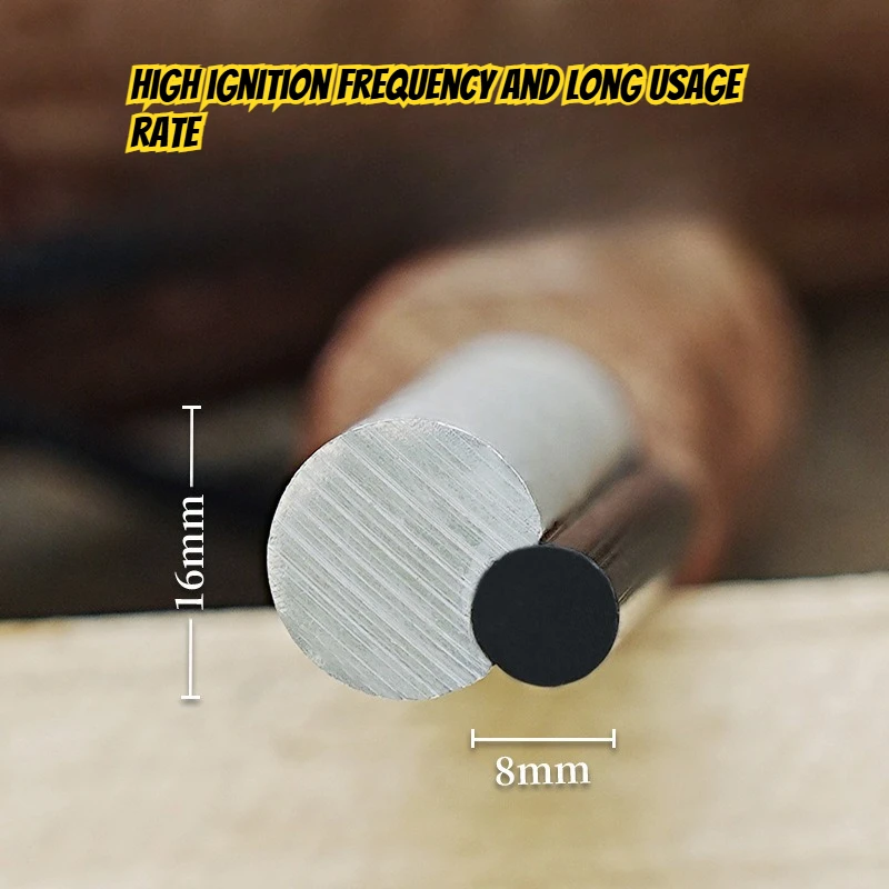 シャビリ木製ハンドルアウトドアフリントサバイバルツール：携帯 - Magnesium Fire Starter のレビューと価格